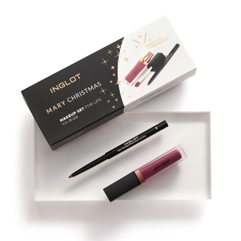 INGLOT x Mary Christmas Set Labbra Vin Brûle